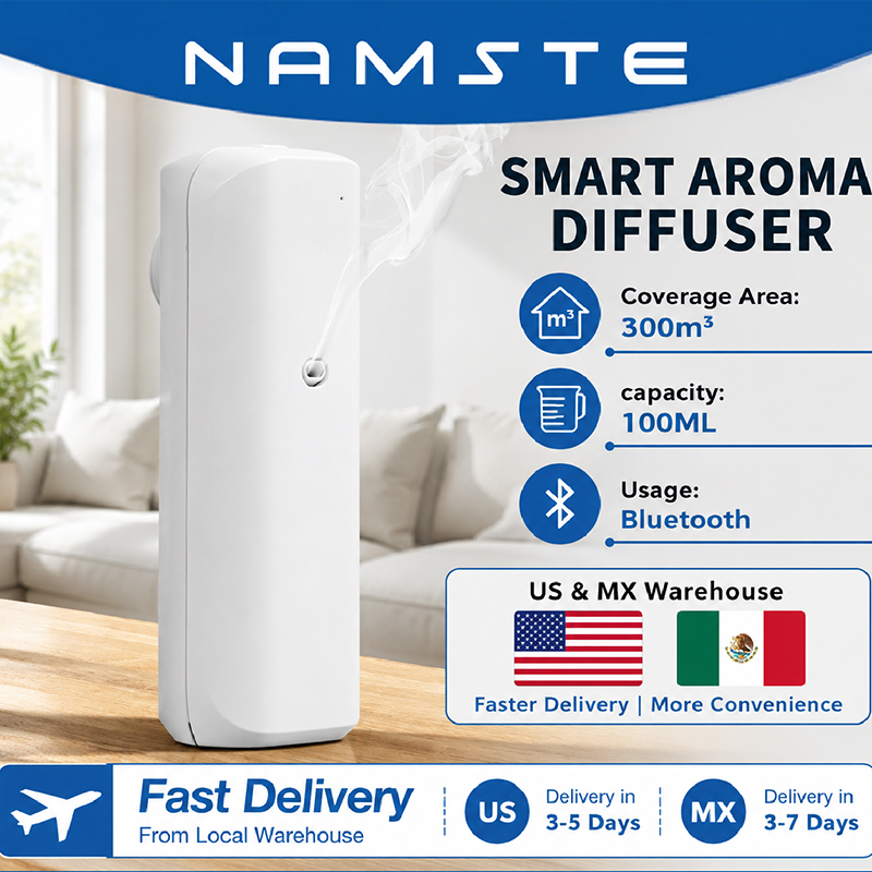 Home Fragrance Logo - ناشر زيوت عطرية NAMSTE بتقنية البلوتوث،